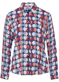 Peter Hahn - Blouse, blauw, Maat 40, viscose