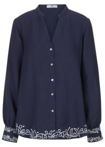 Peter Hahn - Bluse, blau, Gr. 38, Lyocell