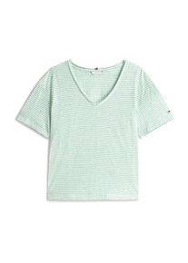 Tommy Hilfiger Dames Shirt jade groen / wit XL