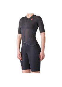 Castelli Women's Free Sanremo Tri Suit S/S Cycling skinsuit Women (M, grey)