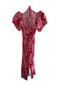 Apricot Damen Sommerkleid Bohemian Rot Blumenmuster Gr L 40 Viskose