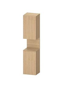 Duravit Qatego Hochschrank QA1346R30300010 40x36x1760cm, 2 Türen, Nischenbeleuchtung, Anschlag rechts, Eiche Natur