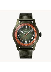 Automatic Men's Watch - Green - Surgical Steel, Sapphire Crystal, Mesh Strap - 41h Power Reserve, 40mm Dia., Japanese Automatic Movement - deTomaso