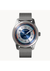 Automatic Men's Watch - Silver - Surgical Steel, Sapphire Crystal, Mesh Strap - 41h Power Reserve, 40mm Dia., Japanese Automatic Movement - deTomaso