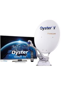 TenHaaft Oyster V 85 Premium Satanlage inkl. Smart TV 32" (81cm), Single Skew, weiß