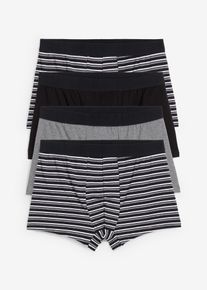 Boxershorts (4-pack) - svart - storlek 5 (M) - bonprix
