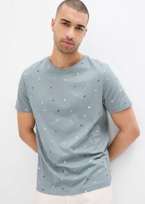 T-shirt i ren ekologisk bomull - blå - storlek 56/58 (XL) - bonprix