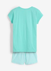 Pyjamas med shorts för barn (2 delar) - grön - storlek 140/146 - bonprix