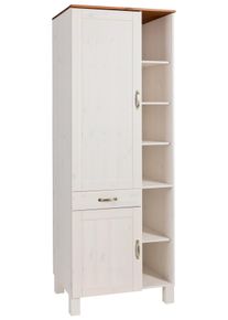 Home Affaire Hochschrank »Alby«, Breite 75 cm, 2 Türen, 1 Schubkasten, 6 offene Fächer