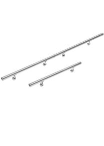 Monzana Trapleuning 3 stuks RVS 4,2x300cm