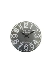 Rebecca Mobili Orologio Parete Orologi Moderni Grigio Tondo Mdf Sala 33,8x33,8x4