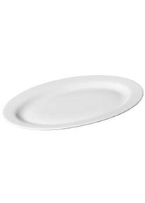 METRO Professional Piatto piano Fine Dining, porcellana, 30.5 cm, ovale, bianco