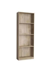 Bob Gardens Libreria 4 piani in Truciolare cm 58x25x165 - ANDY Rovere grigio