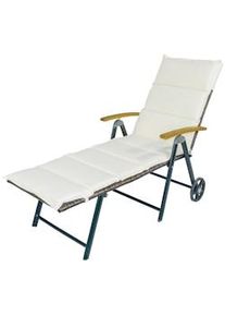 Outsunny Sdraio da Giardino Schienale Reclinabile 4 Livelli, Rattan