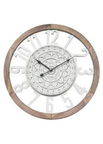 Rebecca Mobili Orologio Da Muro Retro Legno Bianco Sala 55x55x5