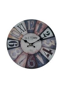 Rebecca Mobili Orologio Decorativo Orologi Parete Mdf Bianco Marrone Grigio Stile Retro