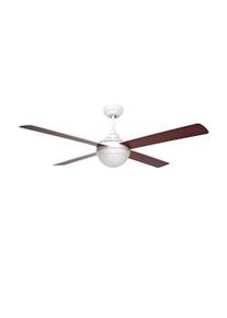 Sulion Sulion 072817 Bianco Pino Ventilatore Bianco a Soffitto Con Luce 4 Pale e Telecomando