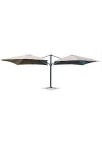 Bob Gardens Ombrellone doppio da Giardino 3x3 in alluminio - DUBLE Taupe