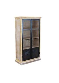 Bob Gardens Vetrina in Legno cm 72x35,5x130,5 - LOCKIE Marrone