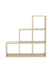 Rebecca Mobili Libreria Scaffale A Scala Moderno 6 Scomparti 97,5x97,5x29