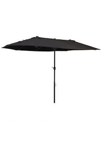 Giordanoshop Ombrellone da Giardino Doppio 460x270x240 cm in Acciaio e Poliestere Nero