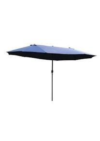 Giordanoshop Ombrellone da Giardino Doppio 460x270x240 cm in Acciaio e Poliestere Blu