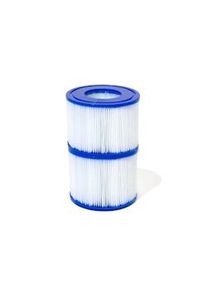 Bestway Cartucho filtrante VI, 10,6 x 10,6 x 8 cm, mediano, paquete doble, azul/blanco