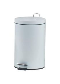 Cestino a pedale 12 L Acciaio Inox laccato Bianco 646