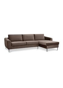 Milani Home MAX divano con chaise longue colore Marrone