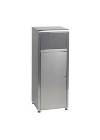 Medial International Contenitore con sportello basculante inox 50 litri