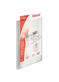 ESSELTE Portalistino con copertina personalizzabile, PPL 30 buste, Trasparente, 395473040, Confezione da 12