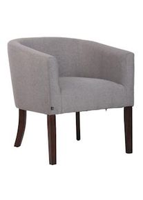 CLP Poltrona da lounge Nemea in tessuto grigio