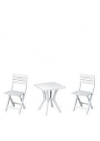 Pidema Set Tavolo e Sedie Duetto Bianco