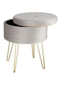 TecTake Sgabello Ava - grigio chiaro - 403952