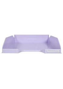 Exacompta Set 4 Vaschette portacorrispondenza Combo Midi 113296SETD, in PS, (PxlxAlt) 34,6x25,4x24,3 cm, capacità 4x500 fogli, Ass.