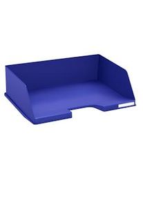 Exacompta Vaschetta portacorrispondenza in orizzontale Combo Maxi 112104D, in PS, (PxlxAlt) 25,5x36,5x10,3 cm, capacità 750 fogli, Blu. Conf.da 4 pz.
