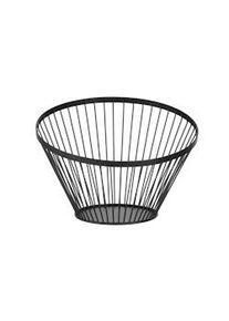 Cesta de fruta Hendi redondeada en negro mate Ø300mm