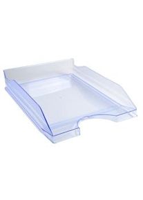 Exacompta Vaschetta portacorrispondenza Ecotray 12310D, in PS, (PxlxAlt) 34,5 x 25,5x 6,5 cm, capacità 500 fogli, Blu ghiaccio. Conf. da 10 pz.