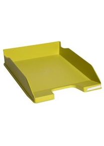 Exacompta Vaschetta portacorrispondenza Combo Midi 11366D, in PS, (PxlxAlt) 34,6 x 25,5x 6,5 cm, capacità 500 fogli, Giallo. Conf. da 6 pz.