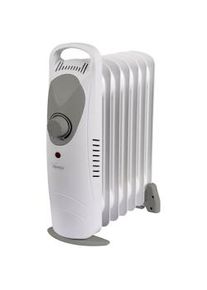 BIMAR, radiatore ad olio 7 elementi Kompact ho007, metallo e plastica, 30,5x38,5x14 cm, bianco e grigio