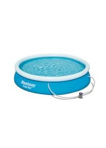 Bestway Piscina Fast Set Pool, pareti laterali extra resistenti in PVC Tritech , Ø 3.66 x 0.76 m, capacità: 5.377 L, blu