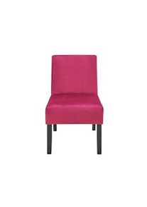 CASA COLLECTION poltrona deva in velluto, 65x48x80 cm, burgundy