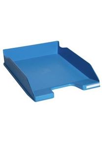 Exacompta Vaschetta portacorrispondenza Combo Midi 11365D, in PS, (PxlxAlt) 34,6 x 25,5x 6,5 cm, capacità 500 fogli, Blu. Conf. da 6 pz.