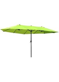 Giordanoshop Ombrellone da Giardino Doppio 460x270x240 cm in Acciaio e Poliestere Verde