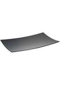 EFAY Piatto rettangolare curvo nero Luna in melamina cm 61,4x30,7