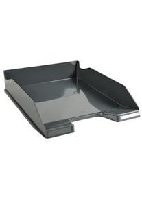 Exacompta Vaschetta portacorrispondenza Combo Midi 113207D, in PS, (PxlxAlt) 34,6 x 25,5x 6,5 cm, capacità 500 fogli, Grigio scuro. Conf. da 6 pz.