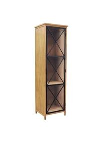 Bob Gardens Vetrina industrial in Legno cm 53x46x183,5 - MONTGOMERY Marrone