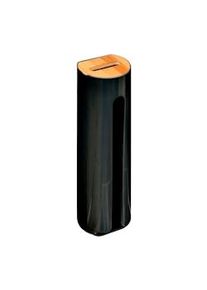 Dispensador de disco de banheiro preto bambu coleção 'Natureo'