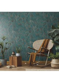 Erismann Papel pintado verde, azul petróleo Fashion for Walls 4 by Guido Maria Kretschmer 1037319