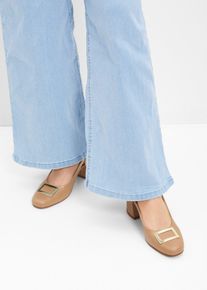Escarpins à talons ouverts - marron - taille 36 - bonprix
